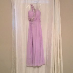 Purple prom dress